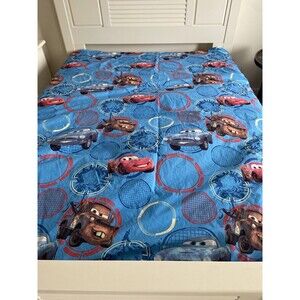 Jay Franco Cars Lightning Mc Queen Mater Flat Full Sized Flat Sheet Microfiber